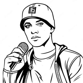 Eminem Mikrofonnal Szinezolap 125799 59672