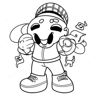 Pentek Este Funkin Szinezolap 125900-59744