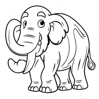 Rajzfilm Gyapjas Mamut Szinezolap 126187 59972