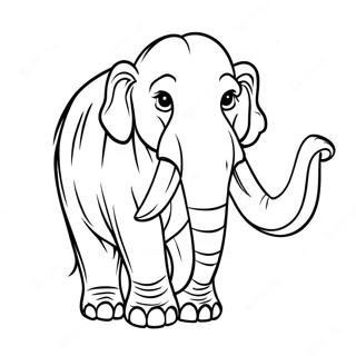 Realisztikus Gyapjas Mamut Szinezolap 126189 59978