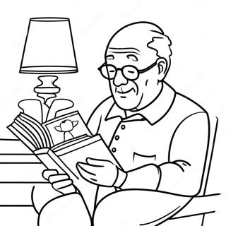 Bolcs Nagypapa Konyvet Olvas Szinezolap 126264 60031