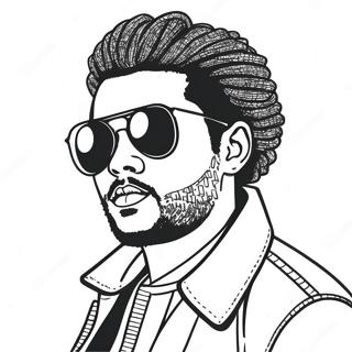 The Weeknd Stilusos Oltozetben Szinezooldal 126471-60194