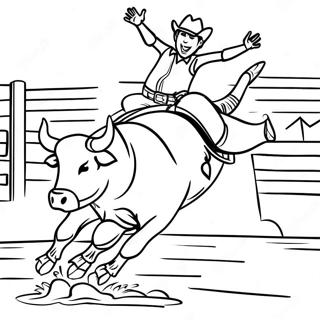 Izgalmas Bika Lovaglo Verseny Szinezolap 126885 60509