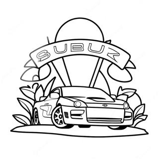 Subaru Logo Szinezolap 126985-60581