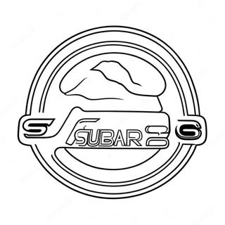 Subaru Logo Szinezolap 126985-60582