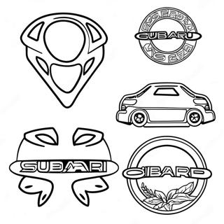 Subaru Logo Szinezolap 126985-60584