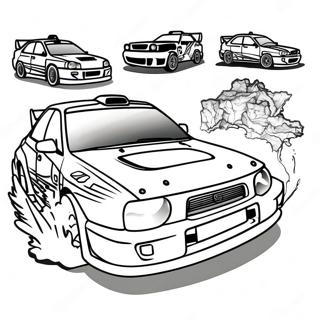 Subaru Impreza Rally Szinezolap 126989-60600