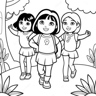 Dora Es Baratai Szinezolap 127242-60783