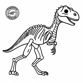 Velociraptor Osleny Csontvaz Szinezolap 127993-61505