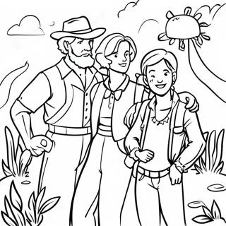 Kalandvagyo Pionir Csalad Szinezo Oldal 128299-61735