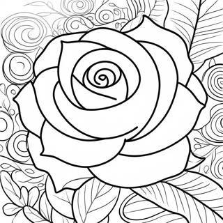 Realisztikus Rozsa Kozeli Szinezolap 12837-2821