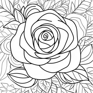 Realisztikus Rozsa Kozeli Szinezolap 12837-2822