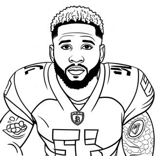 Odell Beckham Jr Színezők