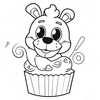 Chica Fnaf – Chica Fnaf Kuglofával Színezők