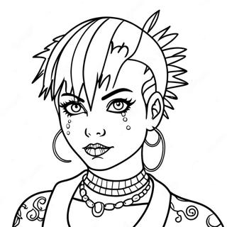 Punk Goth Színezők