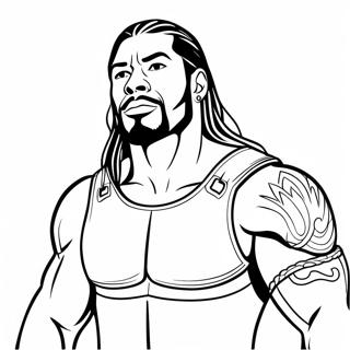 Roman Reigns Akcioban Szinezolap 129428-62613