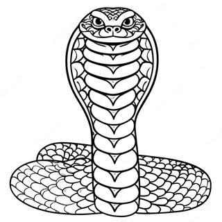 Fenseges Kiraly Kobra Amint Felhuzza A Kepet Szinezolap 12944-2844