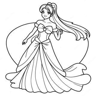 Hercegno Serenity Gyonyoru Ruhaban Szinezo Oldal 129558 62718