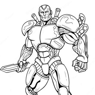 Cyborg Harcos A Csata Szinezooldal 129995-63058