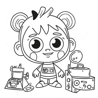 Johnny Test Orult Talalmanyokkal Szinezolap 130228-63248