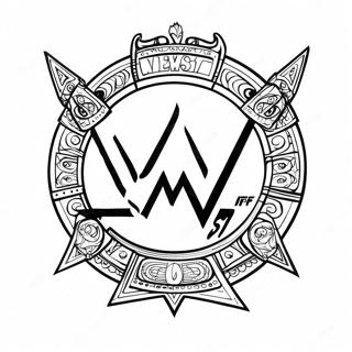 Wwe Logo Szinezo Oldala 130973-63817