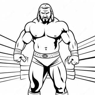 Triple H A Ringben Szinezo Oldala 130975-63825