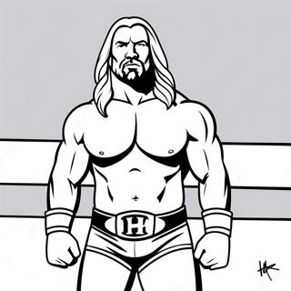 Triple H A Ringben Szinezo Oldala 130975-63826