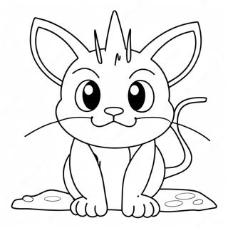 Meowth Pokemon Szinezo Oldal 131203-63988