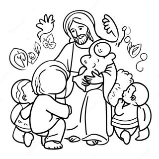 Jezus Szereti A Kisgyermekeket Szinezo 131331-64086