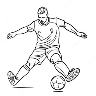 Futballista Amint Lep A Labdara Szinezolap 13145-2868