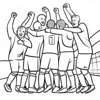 Csapat Unneples A Gol Utan Szinezolap 13149 2884