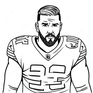 Travis Kelce Szinezooldal 131691-64367