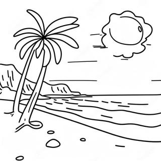 Aloha Tengerparti Naplemente Szinezolap 132030 64637