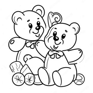 Zseles Medvek Szines Cukorkaval Szinezooldal 132952-65360