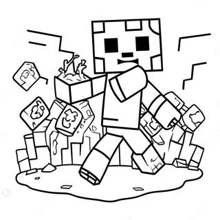 Minecraft Zombi Szinezolap 133260-65567