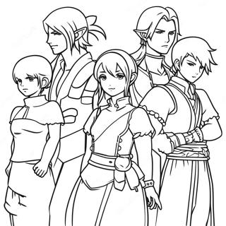 Final Fantasy Karakterek Szinezolap 134470-66537