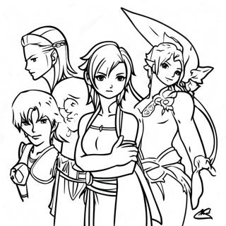 Final Fantasy Karakterek Szinezolap 134470-66538