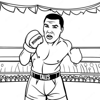Muhammad Ali A Ringben Szinezolap 134828-66806