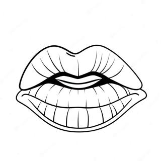 Fenyes Ajkak Csillogassal Szinezo Oldal 134934-66898