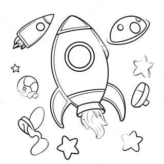 Repulo Raketa Mesehosokkel Szinezolap 135062-66999