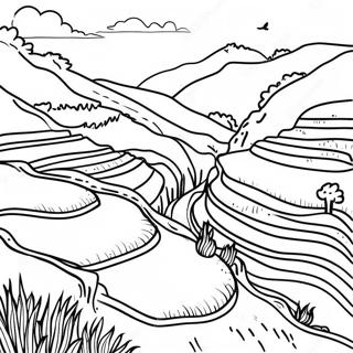 Elenk Banaue Rizsteraszok Szinezolap 135342 67215