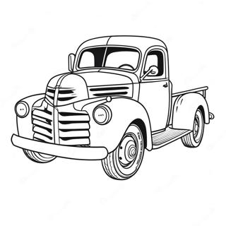 Klasszikus Teherauto Szinezolap 135672-67462