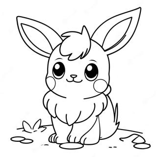 Aranyos Eevee Pokemon Szinezolap Színezők