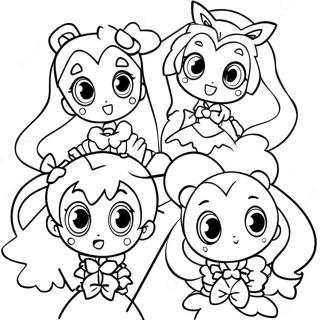 Precure Karakterek Akcioban Szinezolap 136210-67896