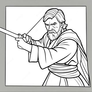 Obi Wan Kenobi Fenykard Parbaj Szinezolap 136260-67929