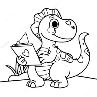 Jatekos Dinoszaurusz Szerelmes Levellel Szinezooldal 136361-68010