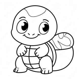 Vicces Chibi Squirtle Szinezolap 136724-68446