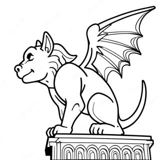 Notre Dame Gargoyle Szinezolap 137237-68842