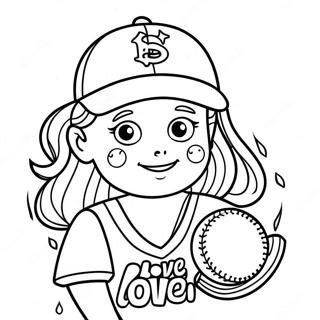 Imadom A Softballt Szinezolap 137311-68891