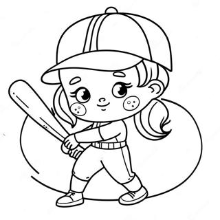 Cuki Softball Jatekos Szinezolap 137312-68893